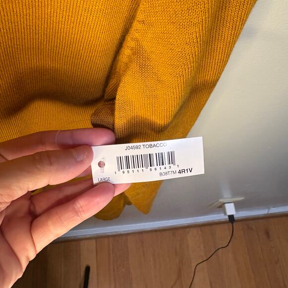 Amazon Essentials Rust Orange Large Knit Sweater NWT Minimalist Fall Lightweight - Picture 9 of 10